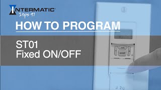 How to Program the ST01 Fixed ONOFF Event [upl. by Chiarra]