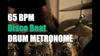 Disco Beat Drum Metronome Loop  65 BPM [upl. by Cherry]