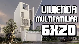 VIVIENDA MULTIFAMILIAR DE 6X20 METROS 4 PISOS 2 DUPLEX MÁS GARAJE [upl. by Ecydnak]