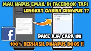 Cara mengatasi Tidak bisa Hapus email di facebook 2024  Cara hapus email fb yang lengket [upl. by Adiarf]