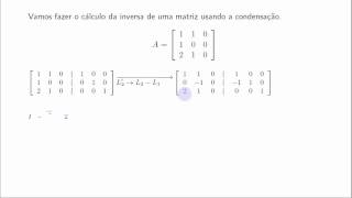 Inversão de matriz por condensação  Exemplo 3 [upl. by Hospers891]