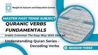 How to Conjugate Arabic Verbs  Past Tense Beginners Guide  Session 3 [upl. by Nnayllek]