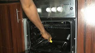 How to use gas oven of Maxi standing cooker 3gas  1Hot plate [upl. by Neliac]