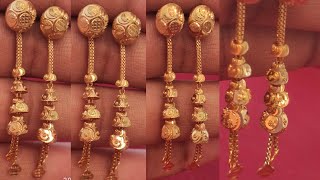 light weight Gold suidhaga design with weight amp pricesone ki hanging earrings design [upl. by Delos302]