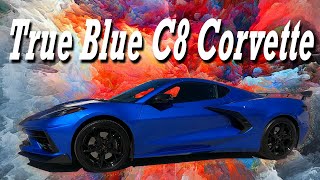 True Blue C8 Corvette Color Elkhart Lake Blue [upl. by Eronaele541]