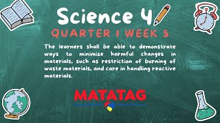 GRADE 4 MATATAG SCIENCE QUARTER 1 WEEK 5 [upl. by Cirilla527]