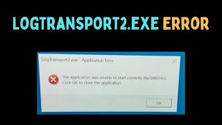 How to Fix Logtransport2exe  Application Error On Closing The Computer in Windows 11 [upl. by Anaiq]