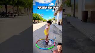 Hulahup jadi laut funnyvideo funny hulahup sea water family familyvlog [upl. by Mazurek]