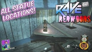 Rave In The Redwoods All 9 Statue Locations [upl. by Cid]