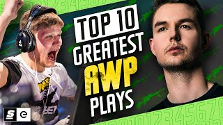 Top 10 Best AWP Plays in CSGO History [upl. by Hayton]