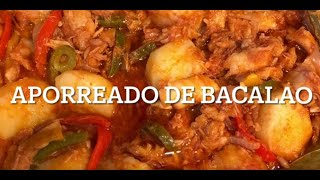 Como hacer aporreado de bacalao o Enchilado de Bacalao [upl. by Normand193]