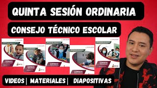 QUINTA SESIÓN ORDINARIA DE CTE  MATERIALES  DIAPOSITIVAS  VIDEOS [upl. by Hester]