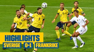 Highlights Sverige  Frankrike 01  Nations League  Uddamålsförlust efter mål av Mbappé [upl. by Sillad]