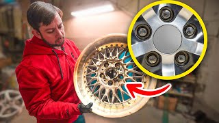 REDRILLING THE BOLT PATTERN ON YOUR WHEELS [upl. by Fregger964]