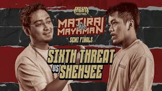 SIX THREAT VS SHEHYEE  PSP DAVAO  SEMI FINALS [upl. by Ulda]