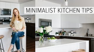 CREATING A MINIMALIST KITCHEN  clean declutter and simplify [upl. by Smaj]