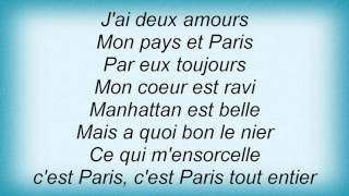 Madeleine Peyroux  Jai Deux Amours Lyrics [upl. by Ennaitsirhc]