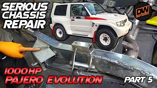 Serious chassis repair  V8 Pajero Evolution project Pt 5 [upl. by Ivon]