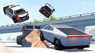 Police Car Chases 5  BeamNG DRIVE  SmashChan [upl. by Tallbott737]