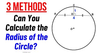 Learn 3 Different Methods to Find the Radius of a Circle  InDepth Explanation [upl. by Festa]