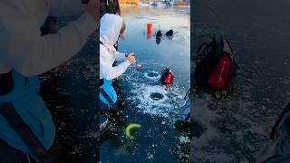 EARLY ICE FISHING MN icefishing minnesota fishing pike [upl. by Ahseya156]