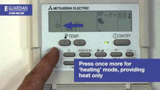 Mitsubishi Air Conditioning Control Panel How To Guide [upl. by Aicsila665]