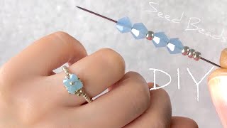 Beaded Ring Tutorial How to Make Rings With Beads [upl. by Anatole]