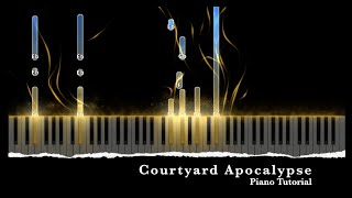 Courtyard Apocalypse  Piano Tutorial [upl. by Spanjian]