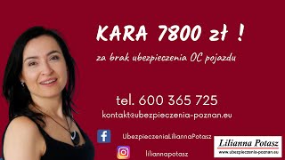 Kara 7800 zł z UFG za brak ubezpieczenia OC pojazdu [upl. by Vernita]