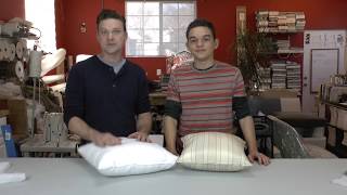 DIY How to Make Poly Filled Throw Pillow Inserts WITH NO LUMPS [upl. by Horn552]