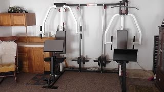 WEIDER 9950 PRO MULTI STATION WORKOUT FITNESS MACHINE 190 [upl. by Nagaek]