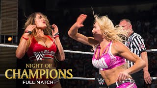 FULL MATCH  Nikki Bella vs Charlotte – Divas Title Match WWE Night of Champions 2015 [upl. by Atinele]