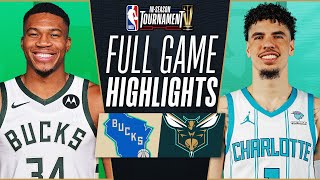 BUCKS at HORNETS  NBA INSEASON TOURNAMENT 🏆  FULL GAME HIGHLIGHTS  November 17 2023 [upl. by Laurianne586]