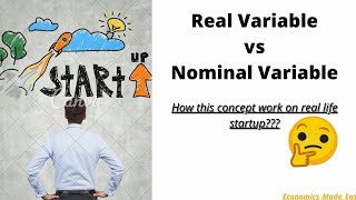 Real gdp  Real Variable vs Nominal Variable [upl. by Amalee]