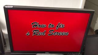 How to fix a Red Screen [upl. by Kancler]