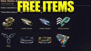 ALL CLAIMED  Free Warframe Promo Code Packs Forma Orokin Catalyst Reactor Booster Hikou Bundle [upl. by Warms]