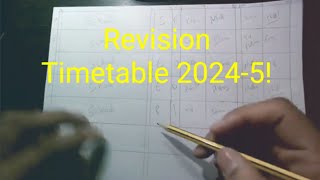 How to make a revision timetable gcserevision revision exampreparation [upl. by Feer]