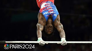 Frederick Richard ROCKS high bar advances to first allaround final  Paris Olympics  NBC Sports [upl. by Mloclam690]