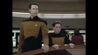 Star Trek TNG Data quotDrop the shieldsquot  S5E11  6 January 1992 [upl. by Norraf]