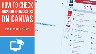 How to Check Turnitin Submissions on Canvas as a student [upl. by Genesa524]