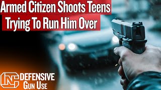 Armed Citizen Shoots Teens Trying To Run Him Over In New York [upl. by Naegem]