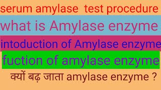 serum amylase test procedure in biochemistry analyzer [upl. by Goulder]