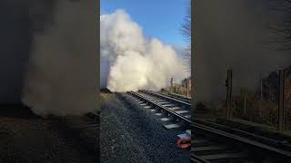 7714 leaving Bridgnorth in a cloud of steam railway train pannier shorts [upl. by Dlorej]