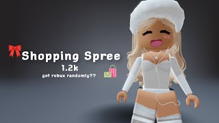 12k ROBUX SHOPPING SPREE🛍️‼️got robux randomly 😳 [upl. by Ahsimat27]