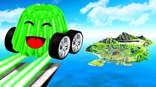 Jumping JELLYS SUPERCARS Across ENTIRE MAP in GTA 5 [upl. by Sirrad]