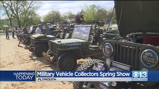 Historic Military Vehicles On Display In Plymouth [upl. by Asenej]