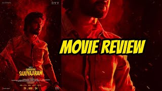 saripodha Sanivaram Movie review I Movie Review Tharangam I സനിപ്പോട് സനിവാരം I Naani I SJ Surya [upl. by Nylhsoj473]