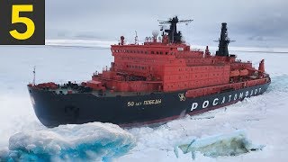 5 Ice Breaking Ships Braving the Arctic Circle [upl. by Murry406]