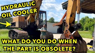 Hydraulic Oil Cooler Repair For Large Marge Case 170B Excavator [upl. by Rodama508]