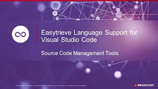 Easytrieve Visual Studio Code Extension Source Code Management Tools [upl. by Fachanan]